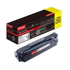 Картридж лазерный Комус 85A CE285A для HP черный совместимый повышенной емкости