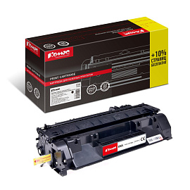 Картридж лазерный Комус 05A CE505A для HP черный совместимый