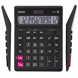 Калькулятор настольный Casio GR-12 12-разрядный черный 209х155х34 мм