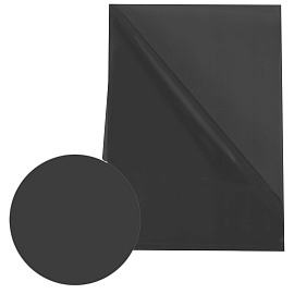 Папка-уголок прозрачная, А4, BRAUBERG "UNIVERSAL", черная, 0,10 мм, 273046