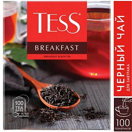 Чай черный Tess Breakfast 100 пакетиков