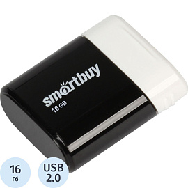 Флешка USB 2.0 16 ГБ Smartbuy Lara (SB16GBLARA-K)