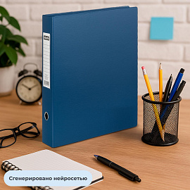 Папка-регистратор Attache 80 мм синяя ПВХ