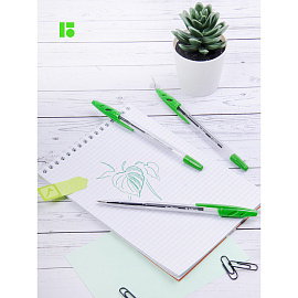 Ручка шариковая Berlingo "Tribase" зеленая, 1,0мм фото Ручка шариковая Berlingo "Tribase" зеленая, 1,0мм