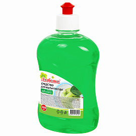 Средство для мытья посуды 500 мл, ЛЮБАША "Яблоко", пуш-пул, 604779