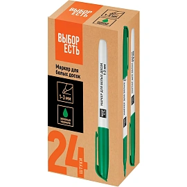 Маркер для белых досок Выбор есть зелёный (толщина линии 1-3 мм) круглый наконечник