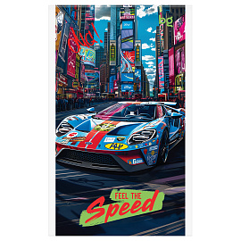 Блокнот А6 32л., на скрепке BG "Гонки. Скорость