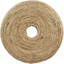 Шнур джутовый полированный плетеный (1.5 мм x 900 м)