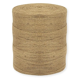 Шнур джутовый полированный плетеный (1.5 мм x 900 м)