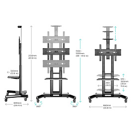 Стойка для ТВ с кронштейном Onkron TS1551