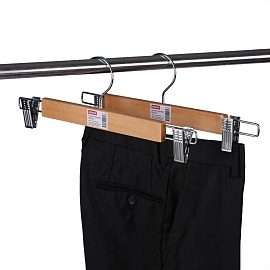 Вешалка-плечики Attache TS2010 с клипсами натуральная 400 мм