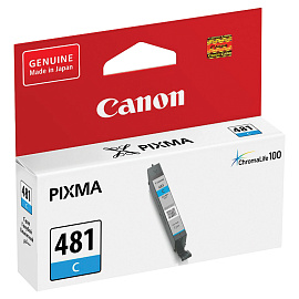 Картридж струйный Canon CLI-481C 2098C001 голубой оригинальный