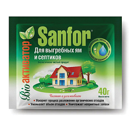 Средство для выгребных ям и септиков 40г SANFOR, 8384