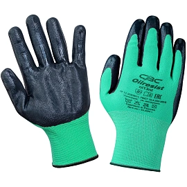 Перчатки рабочие защитные СВС Oilresist полиэфирные с нитрильным покрытием (15 класс, размер 10 (XL))