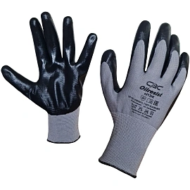 Перчатки рабочие защитные СВС Oilresist полиэфирные с нитрильным покрытием (15 класс, размер 10 (XL))