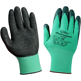 Перчатки рабочие защитные СВС Rubisense полиэфирные с латексным покрытием (15 класс, размер 10 (XL))