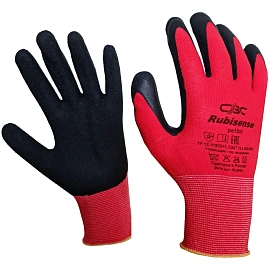 Перчатки рабочие защитные СВС Rubisense полиэфирные с латексным покрытием (15 класс, размер 10 (XL))
