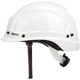 Каска защитная для работ на высоте Uvex Феос Алпайн белая с храповым механизмом (9773.050)