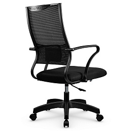 Кресло руководителя Метта Sit Air B2-290K, ткань-сетка черная, пиастра