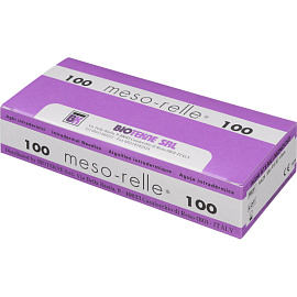 Игла для мезотерапии Meso-relle 30G (0.3x6 мм, 100 штук в упаковке)