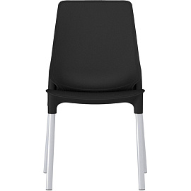 Стул обеденный Sheffilton SHT-S75 чёрный/хром (пластик, металл)