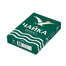 Бумага офисная А4, 80 г/м2, 500 л., марка С, ЧАЙКА, Россия, 143% (CIE)