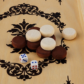 Игра настольная ТРИ СОВЫ "Нарды", с деревянной доской 40*40см фото Игра настольная ТРИ СОВЫ "Нарды", с деревянной доской 40*40см