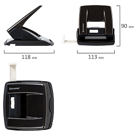 Дырокол металлический BRAUBERG "ULTRA", до 20 листов, черный, 228758 фото Дырокол металлический BRAUBERG "ULTRA", до 20 листов, черный, 228758