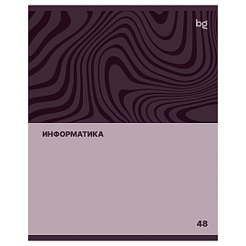 Тетрадь предметная 48л. BG "Single colour" - Информатика, эконом