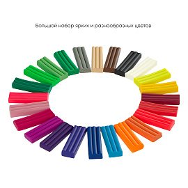 Пластилин восковой ГАММА "Пчелка", 24 цвета, 360 г, со стеком, картонная упаковка, 190820201