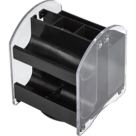 Набор канцелярский Attache пластиковый 10 предметов черный вращающийся