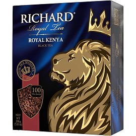 Чай черный Richard Royal Kenya 100 пакетиков фото Чай черный Richard Royal Kenya 100 пакетиков