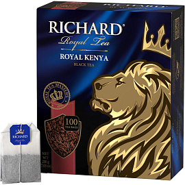 Чай черный Richard Royal Kenya 100 пакетиков фото Чай черный Richard Royal Kenya 100 пакетиков