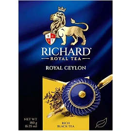Чай листовой черный Richard Royal Ceylon 180 г фото Чай листовой черный Richard Royal Ceylon 180 г