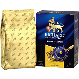 Чай листовой черный Richard Royal Ceylon 180 г фото Чай листовой черный Richard Royal Ceylon 180 г