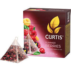 Чай фруктовый травяной Curtis Summer Berries 20 пирамидок (малина)