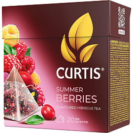 Чай фруктовый травяной Curtis Summer Berries 20 пирамидок (малина)