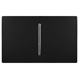 Папка на 4 кольцах OfficeSpace А3, 27мм, 800мкм, вертикальная, пластик, черная