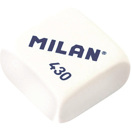 Ластик Milan 430 из синтетического каучука прямоугольный 28x28x13 мм (4 штуки в упаковке)