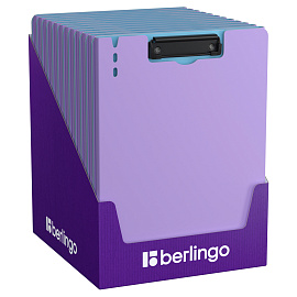 Папка-планшет с зажимом Berlingo "Haze" А4, пластик (полифом), 1800мкм, сиреневая фото Папка-планшет с зажимом Berlingo "Haze" А4, пластик (полифом), 1800мкм, сиреневая