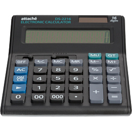 Калькулятор настольный Attache Economy 16-разрядный черный 190x145x45 мм