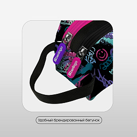 Пенал 2 отделения, 200*80*90 Berlingo "Find your way", полиэстер