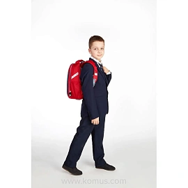 Ранец Комус Класс (№1 School) Basic Be First анатомический красный с двумя отделениями