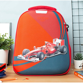 Ранец Комус Класс (№1 School) Basic Be First анатомический красный с двумя отделениями