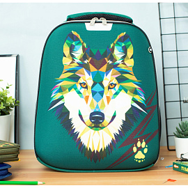 Ранец Комус Класс Light Волк зеленый с одним отделением