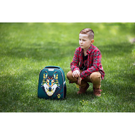 Ранец Комус Класс Light Волк зеленый с одним отделением