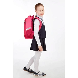 Ранец №1 School Light Лиса красный с одним отделением