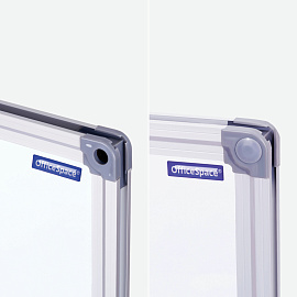 Доска магнитно-маркерная OfficeSpace, 100*150см, алюминиевая рамка, полочка