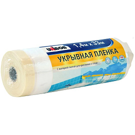Пленка укрывная Unibob с малярной лентой 1.4х33 м (49696)