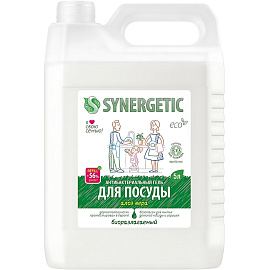 Средство для мытья посуды Synergetic Алоэ концентрат 5 л